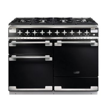 Rangemaster ELS110DFFGB/, Elise Dual Fuel 110cm Range Cooker,Gloss Black 