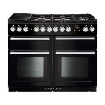 Nexus SE NEXSE110DFFBL/C, 110cm, Dual Fuel, Range Cooker, Black