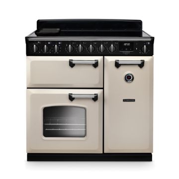 Rangemaster  CLDL90EIPPCR/CM1, Classic Deluxe 90cm Dual Fuel Range Cooker, Cream