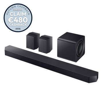 Samsung HWQ990HXU, 11.1.4 Wireless Soundbar w/ Subwoofer & Rear Speakers