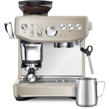 Sage The Barista Express Impress SES876ALM4GUK1, Bean to Cup Coffee Machine, Almond