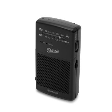 Roberts SPORTS925, Black, Portable Radio