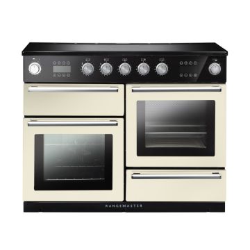 Rangemaster NEX110SOEIIV/C, Nexus Induction 110cm Range Cooker,Ivory with Chrome Trim