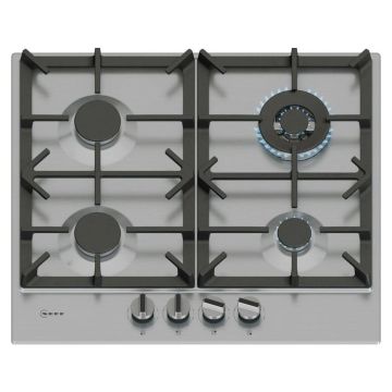 Neff N70 T26CIH8N0, 60cm Gas Hob, Stainless Steel