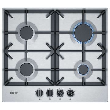 Neff T26DS49N0, 60cm, Gas Hob, Stainless Steel