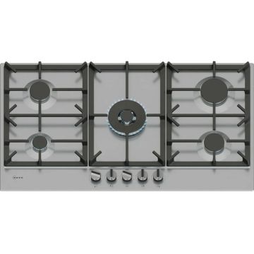 Neff N70 T29CIR8N0, 90cm, Gas Hob, Stainless Steel