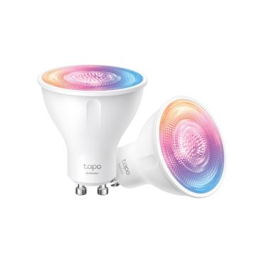 TP-Link TAPOL6302PK, Tapo Smart Wi-Fi Multicolour Spotlight Bulbs 2 Pack 