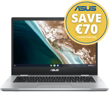 Asus CX1400CMAEB0130, 14”, 4GB/64GB, Chromebook Laptop, Silver