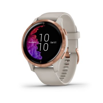 Garmin 49GAR0100217322, Venu, Light Sand with Rose Gold