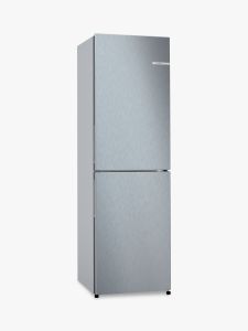 Bosch KGN27NLFAG, 183 x 55cm, Frost Free Fridge Freezer, Inox