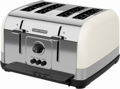 Morphy Richards 240132, Venture 4-Slice Toaster, Cream
