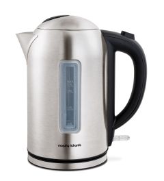 Morphy Richards 980580 1,7L, Quiet Boil Kettle with 3kw Rapid Boil, Brushed Steel