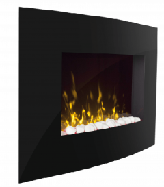 Dimplex ART20, Artesia Wall Fire w/ Optiflame Effect, Black