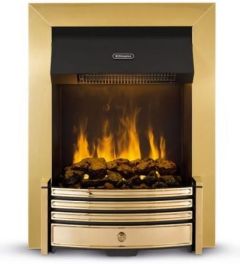 Dimplex CRS20, Crestmore 2kW Brass Optimyst Inset, Electric Fire