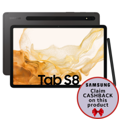 Samsung SMX700NZAAEUA, Galaxy Tab S8, 11", 128GB, Wi-Fi Tablet, Graphite